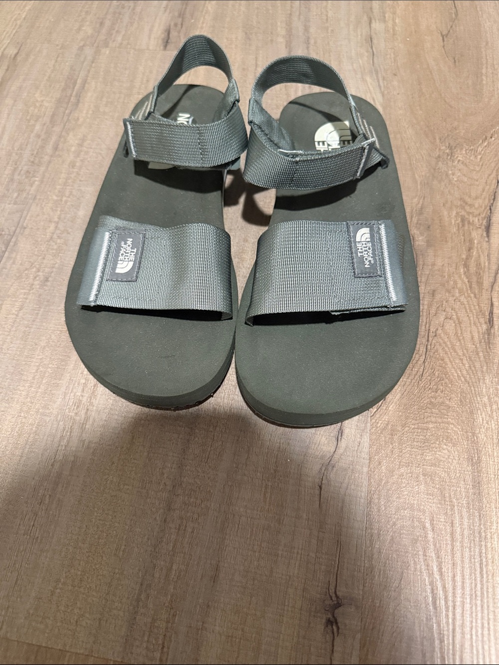 The North Face Gray Adjustable Strap Sandals